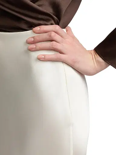 Ralph Lauren Collection Women's Masina Satin Maxi Skirt - Lux Cream - Size 8 | Thumbnail 5 Ralph Lauren Collection Women's Masina Satin Maxi Skirt - Lux Cream - Size 8 | Thumbnail 5