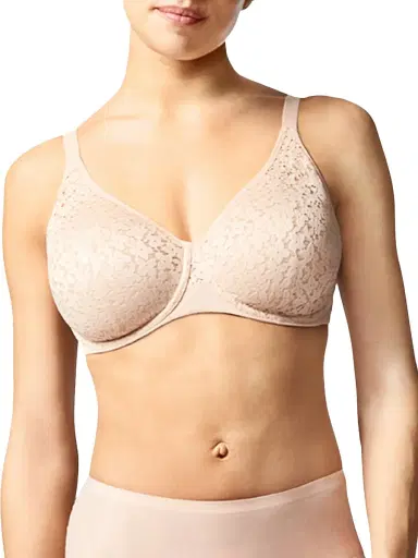 Chantelle Women's Norah Full Coverage Molded Stretch Lace Bra - Nude Blush - Size 38H | Thumbnail 2 Chantelle Women's Norah Full Coverage Molded Stretch Lace Bra - Nude Blush - Size 38H | Thumbnail 2