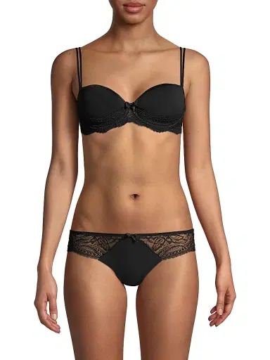 Simone Pérèle Women's Eden 3D Demi T-Shirt Bra - Black | Thumbnail 3 Simone Pérèle Women's Eden 3D Demi T-Shirt Bra - Black | Thumbnail 3
