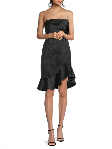 Ungaro Women's Xandra Hotfix Satin Sleeveless Minidress - Black | Thumbnail 2 Ungaro Women's Xandra Hotfix Satin Sleeveless Minidress - Black | Thumbnail 2