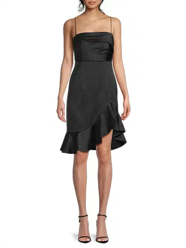 Ungaro Women's Xandra Hotfix Satin Sleeveless Minidress - Black | Thumbnail 3 Ungaro Women's Xandra Hotfix Satin Sleeveless Minidress - Black | Thumbnail 3