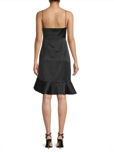 Ungaro Women's Xandra Hotfix Satin Sleeveless Minidress - Black | Thumbnail 5 Ungaro Women's Xandra Hotfix Satin Sleeveless Minidress - Black | Thumbnail 5