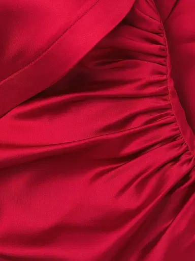 Ungaro Women's Axelle Ruffled Satin Minidress - Rose | Thumbnail 6 Ungaro Women's Axelle Ruffled Satin Minidress - Rose | Thumbnail 6