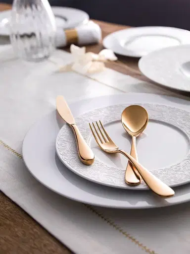 Degrenne Paris L Couture 4-Piece Dessert Plates Set - White | Thumbnail 3 Degrenne Paris L Couture 4-Piece Dessert Plates Set - White | Thumbnail 3