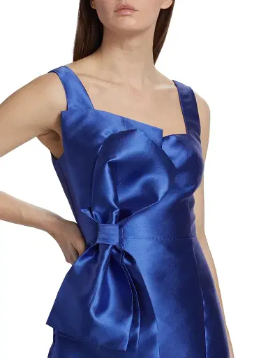 Elliatt Women's Corsage Satin Bow Minidress - Navy | Thumbnail 6 Elliatt Women's Corsage Satin Bow Minidress - Navy | Thumbnail 6