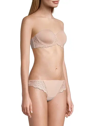 Simone Pérèle Women's Caresse Strapless Bra - Rose - Size 36F | Thumbnail 4 Simone Pérèle Women's Caresse Strapless Bra - Rose - Size 36F | Thumbnail 4