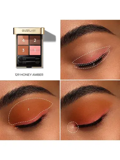 GUERLAIN Women's Ombres G Quad Eyeshadow Palette - 129 Honey Amber | Thumbnail 4 GUERLAIN Women's Ombres G Quad Eyeshadow Palette - 129 Honey Amber | Thumbnail 4