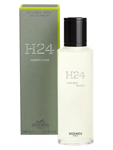 HERMÈS Men's H24 Herbes Vives Eau de Parfum Refill - 6.8 oz | Thumbnail 2 HERMÈS Men's H24 Herbes Vives Eau de Parfum Refill - 6.8 oz | Thumbnail 2