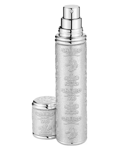 Creed Silver with Silver Trim Leather Pocket Atomizer | Thumbnail 1 Creed Silver with Silver Trim Leather Pocket Atomizer | Thumbnail 1