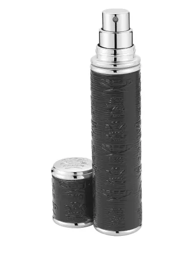 Creed Black with Silver Trim Leather Pocket Atomizer | Thumbnail 1 Creed Black with Silver Trim Leather Pocket Atomizer | Thumbnail 1
