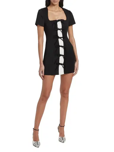 As It May Women's Koresma Colorblocked Bowtie Minidress | Thumbnail 2 As It May Women's Koresma Colorblocked Bowtie Minidress | Thumbnail 2