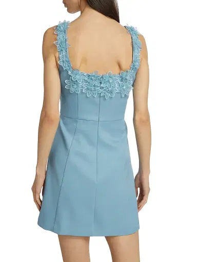 Elliatt Women's Bruges Floral Appliqué Minidress - Cornflower | Thumbnail 5 Elliatt Women's Bruges Floral Appliqué Minidress - Cornflower | Thumbnail 5