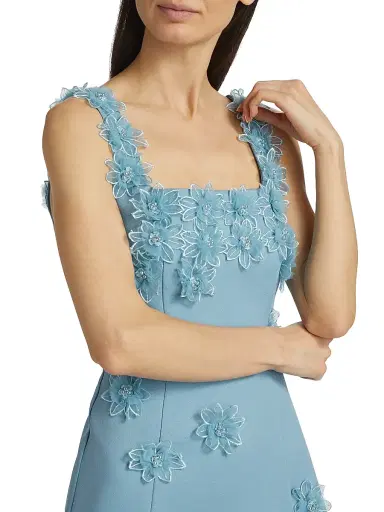 Elliatt Women's Bruges Floral Appliqué Minidress - Cornflower | Thumbnail 6 Elliatt Women's Bruges Floral Appliqué Minidress - Cornflower | Thumbnail 6