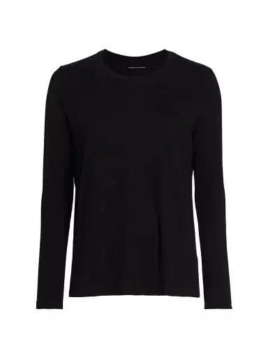 Majestic Filatures Women's Soft Touch Pleated Top - Noir | Thumbnail 1 Majestic Filatures Women's Soft Touch Pleated Top - Noir | Thumbnail 1