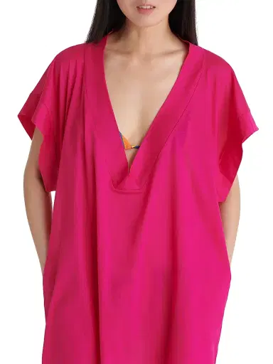 ERES Women's Renee Relaxed V-Neck Cover-Up - Smile | Thumbnail 5 ERES Women's Renee Relaxed V-Neck Cover-Up - Smile | Thumbnail 5