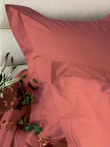 Anne de Solène Vexin Cotton Duvet Cover & Sham Collection - Terracotta King | Thumbnail 8 Anne de Solène Vexin Cotton Duvet Cover & Sham Collection - Terracotta King | Thumbnail 8
