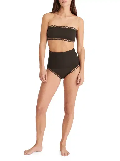 Eres Women's Mix Shirred Bandeau Bikini Top | Thumbnail 2 Eres Women's Mix Shirred Bandeau Bikini Top | Thumbnail 2