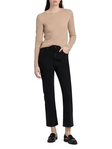 Majestic Filatures Women's Cashmere Crewneck Sweater - Cord Chine | Thumbnail 2 Majestic Filatures Women's Cashmere Crewneck Sweater - Cord Chine | Thumbnail 2