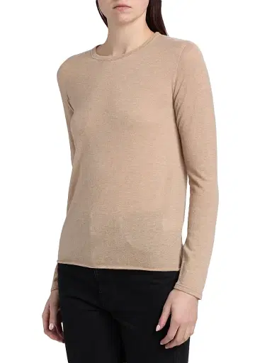 Majestic Filatures Women's Cashmere Crewneck Sweater - Cord Chine | Thumbnail 4 Majestic Filatures Women's Cashmere Crewneck Sweater - Cord Chine | Thumbnail 4