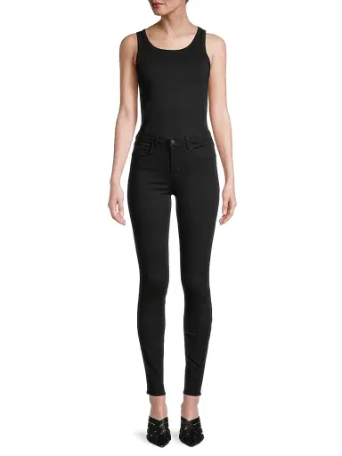 Majestic Filatures Women's Rib-Knit Cotton-Blend Scoopneck Tank Top - Noir | Thumbnail 2 Majestic Filatures Women's Rib-Knit Cotton-Blend Scoopneck Tank Top - Noir | Thumbnail 2
