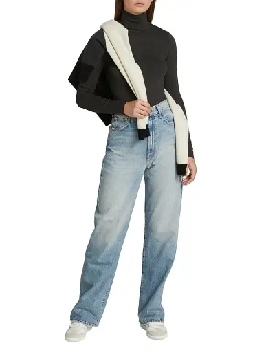 Majestic Filatures Women's Soft-Touch Turtleneck - Anthracite Chine | Thumbnail 2 Majestic Filatures Women's Soft-Touch Turtleneck - Anthracite Chine | Thumbnail 2