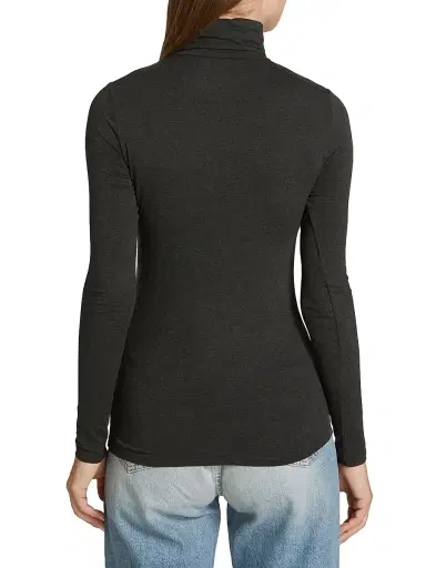 Majestic Filatures Women's Soft-Touch Turtleneck - Anthracite Chine | Thumbnail 5 Majestic Filatures Women's Soft-Touch Turtleneck - Anthracite Chine | Thumbnail 5