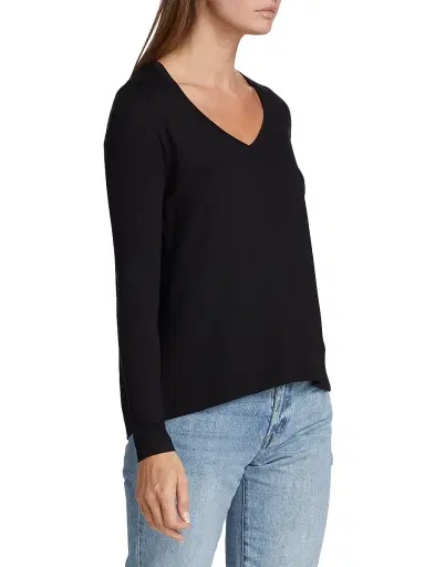 Majestic Filatures Women's Soft Touch Heathered Tee - Noir | Thumbnail 4 Majestic Filatures Women's Soft Touch Heathered Tee - Noir | Thumbnail 4