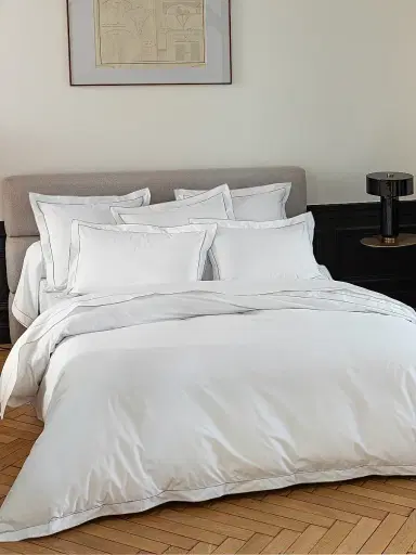 Anne de Solène Louvre Embroidered Duvet Cover | Thumbnail 1 Anne de Solène Louvre Embroidered Duvet Cover | Thumbnail 1