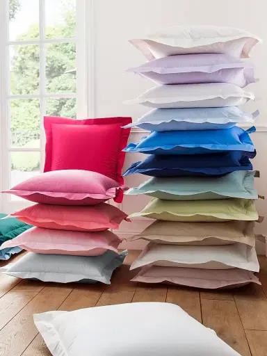 Anne de Solène Vexin Framboise 200 Thread Count Sham | Thumbnail 2 Anne de Solène Vexin Framboise 200 Thread Count Sham | Thumbnail 2