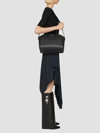 Givenchy Women's Small Antigona Bag In Grained Leather - Black | Thumbnail 2 Givenchy Women's Small Antigona Bag In Grained Leather - Black | Thumbnail 2