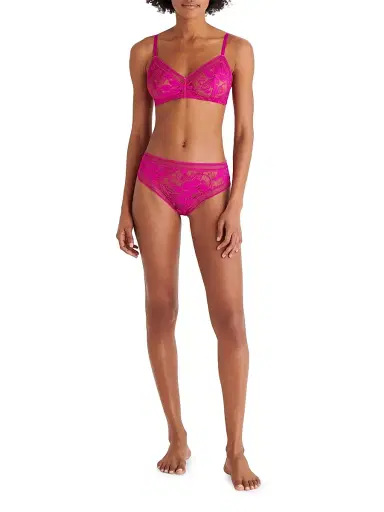 Eres Women's Tisane Lace Tanga Briefs - Rose Petal - Size 8 | Thumbnail 2 Eres Women's Tisane Lace Tanga Briefs - Rose Petal - Size 8 | Thumbnail 2