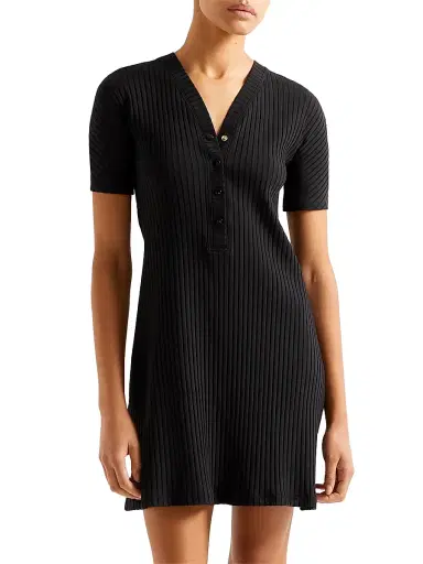 ERES Women's Tonic Rib-Knit Minidress - Noir | Thumbnail 3 ERES Women's Tonic Rib-Knit Minidress - Noir | Thumbnail 3