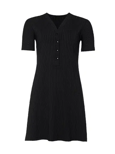 ERES Women's Tonic Rib-Knit Minidress - Noir | Thumbnail 1 ERES Women's Tonic Rib-Knit Minidress - Noir | Thumbnail 1