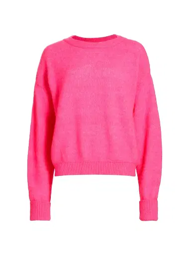 American Vintage Women's Vito Marled Sweater - Rose Fluo Chine | Thumbnail 1 American Vintage Women's Vito Marled Sweater - Rose Fluo Chine | Thumbnail 1