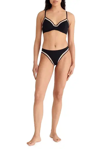 ERES Women's Flash Jersey Bikini Briefs - Noir Rose Petale | Thumbnail 2 ERES Women's Flash Jersey Bikini Briefs - Noir Rose Petale | Thumbnail 2