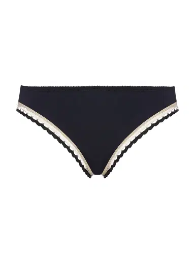 ERES Women's Flash Jersey Bikini Briefs - Noir Rose Petale | Thumbnail 1 ERES Women's Flash Jersey Bikini Briefs - Noir Rose Petale | Thumbnail 1