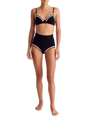 Eres Women's Tempo Jersey High-Waisted Briefs - Noir Rose Petale - Size 6 | Thumbnail 2 Eres Women's Tempo Jersey High-Waisted Briefs - Noir Rose Petale - Size 6 | Thumbnail 2