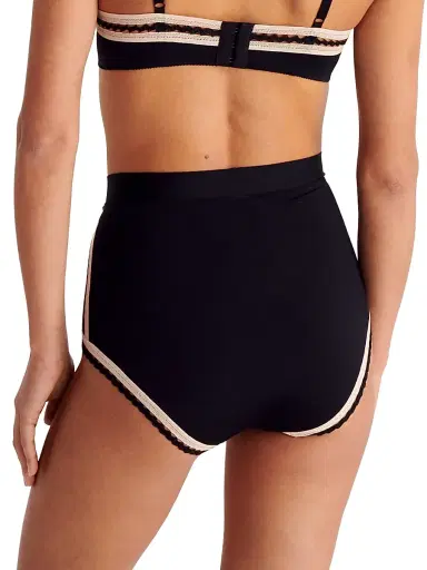 Eres Women's Tempo Jersey High-Waisted Briefs - Noir Rose Petale - Size 6 | Thumbnail 4 Eres Women's Tempo Jersey High-Waisted Briefs - Noir Rose Petale - Size 6 | Thumbnail 4