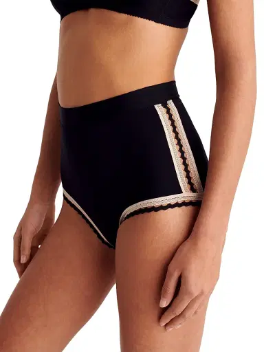 Eres Women's Tempo Jersey High-Waisted Briefs - Noir Rose Petale - Size 6 | Thumbnail 5 Eres Women's Tempo Jersey High-Waisted Briefs - Noir Rose Petale - Size 6 | Thumbnail 5