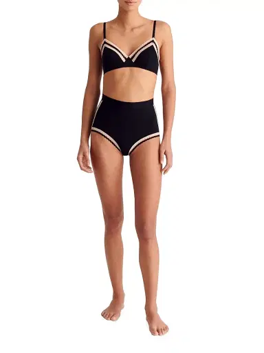 Eres Women's Slalom Jersey Wireless Triangle Bralette - Noir Rose Petal - Size 40C | Thumbnail 2 Eres Women's Slalom Jersey Wireless Triangle Bralette - Noir Rose Petal - Size 40C | Thumbnail 2