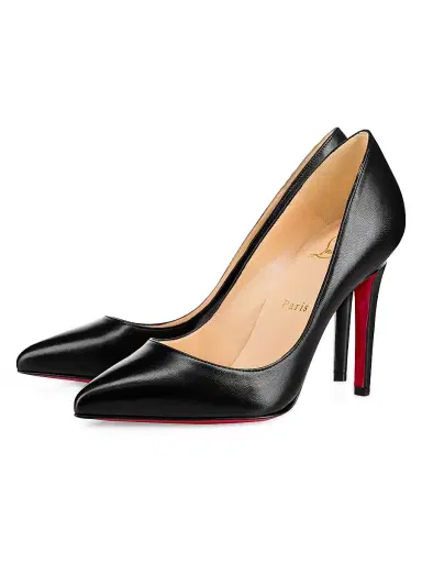 Christian Louboutin Women's Pigalle 100MM Nappa Leather Pumps - Black | Thumbnail 3 Christian Louboutin Women's Pigalle 100MM Nappa Leather Pumps - Black | Thumbnail 3