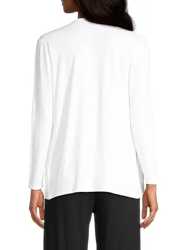 Majestic Filatures Women's Soft Touch Knit Open Cardigan - Blanc | Thumbnail 5 Majestic Filatures Women's Soft Touch Knit Open Cardigan - Blanc | Thumbnail 5