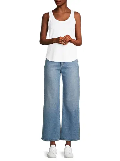 Majestic Filatures Women's Cotton-Blend Tank - White | Thumbnail 2 Majestic Filatures Women's Cotton-Blend Tank - White | Thumbnail 2