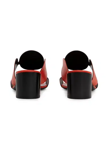 PIERRE HARDY Women's Bulles Circular Applique Leather Mules | Thumbnail 3 PIERRE HARDY Women's Bulles Circular Applique Leather Mules | Thumbnail 3