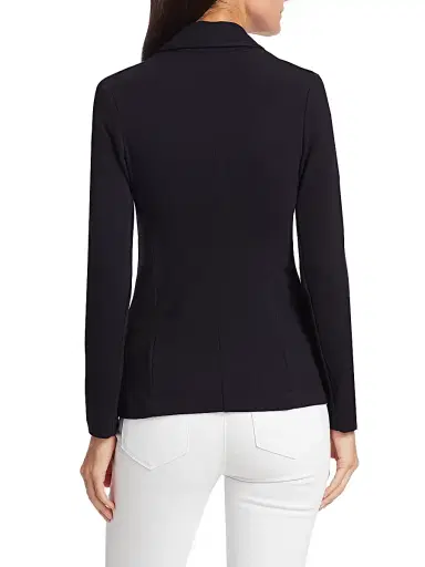 MAJESTIC FILATURES Women's Single Button Blazer - Marine - Size Large | Thumbnail 5 MAJESTIC FILATURES Women's Single Button Blazer - Marine - Size Large | Thumbnail 5
