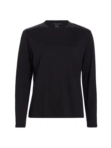 Majestic Filatures Women's Long-Sleeve Semi Relaxed Crewneck Top - Noir | Thumbnail 1 Majestic Filatures Women's Long-Sleeve Semi Relaxed Crewneck Top - Noir | Thumbnail 1