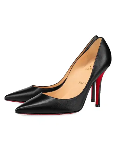 Christian Louboutin Women's Apostrophy 0MM Leather Pumps - Beige | Thumbnail 2 Christian Louboutin Women's Apostrophy 0MM Leather Pumps - Beige | Thumbnail 2