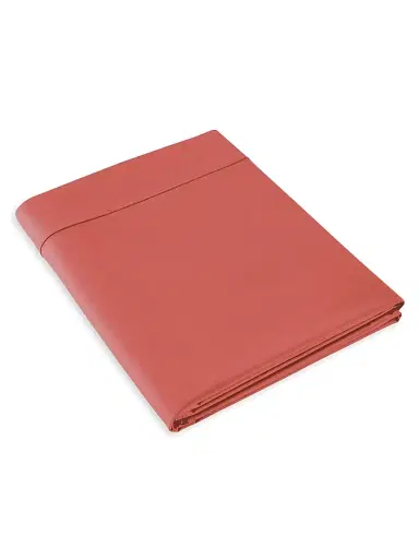 Anne de Solène Vexin Cotton Sheet & Pillowcase Collection - Terracotta King | Thumbnail 7 Anne de Solène Vexin Cotton Sheet & Pillowcase Collection - Terracotta King | Thumbnail 7