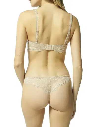 Simone Pérèle Women's Karma Scalloped Lace Tanga - Peau Rose | Thumbnail 4 Simone Pérèle Women's Karma Scalloped Lace Tanga - Peau Rose | Thumbnail 4