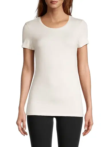 Majestic Filatures Women's Soft Touch T-Shirt - Cream | Thumbnail 3 Majestic Filatures Women's Soft Touch T-Shirt - Cream | Thumbnail 3